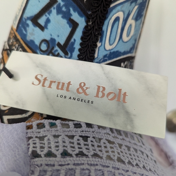 Strut and bone los Angeles lavender long sleeve ruffle shirt - Picture 5 of 7